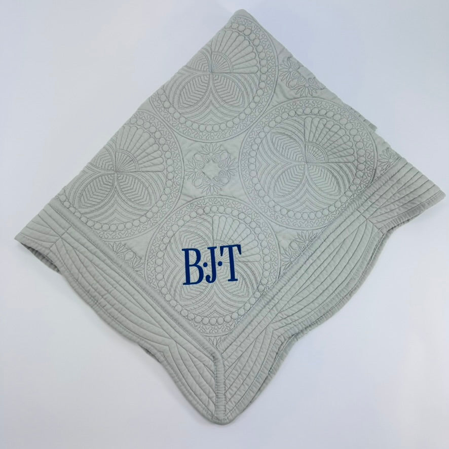 Monogrammed Baby Quilt
