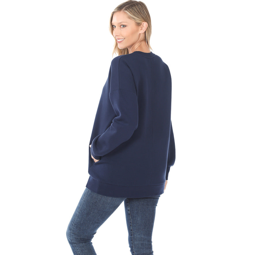 Monogrammed Crew Neck Sweatshirt