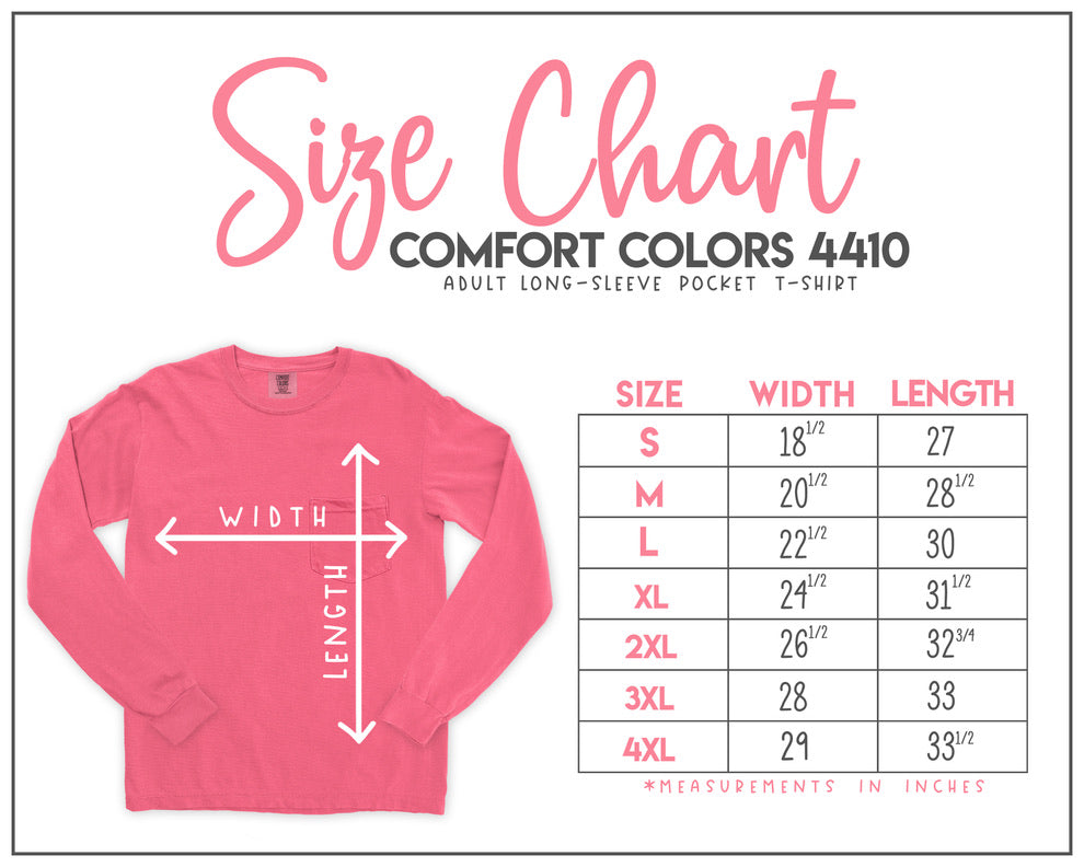 Long Sleeve Comfort Colors Pocket Tee