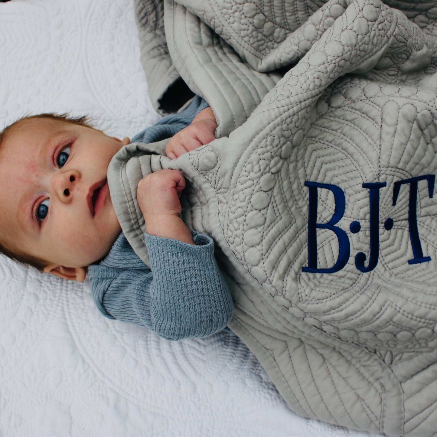 Monogrammed Baby Quilt