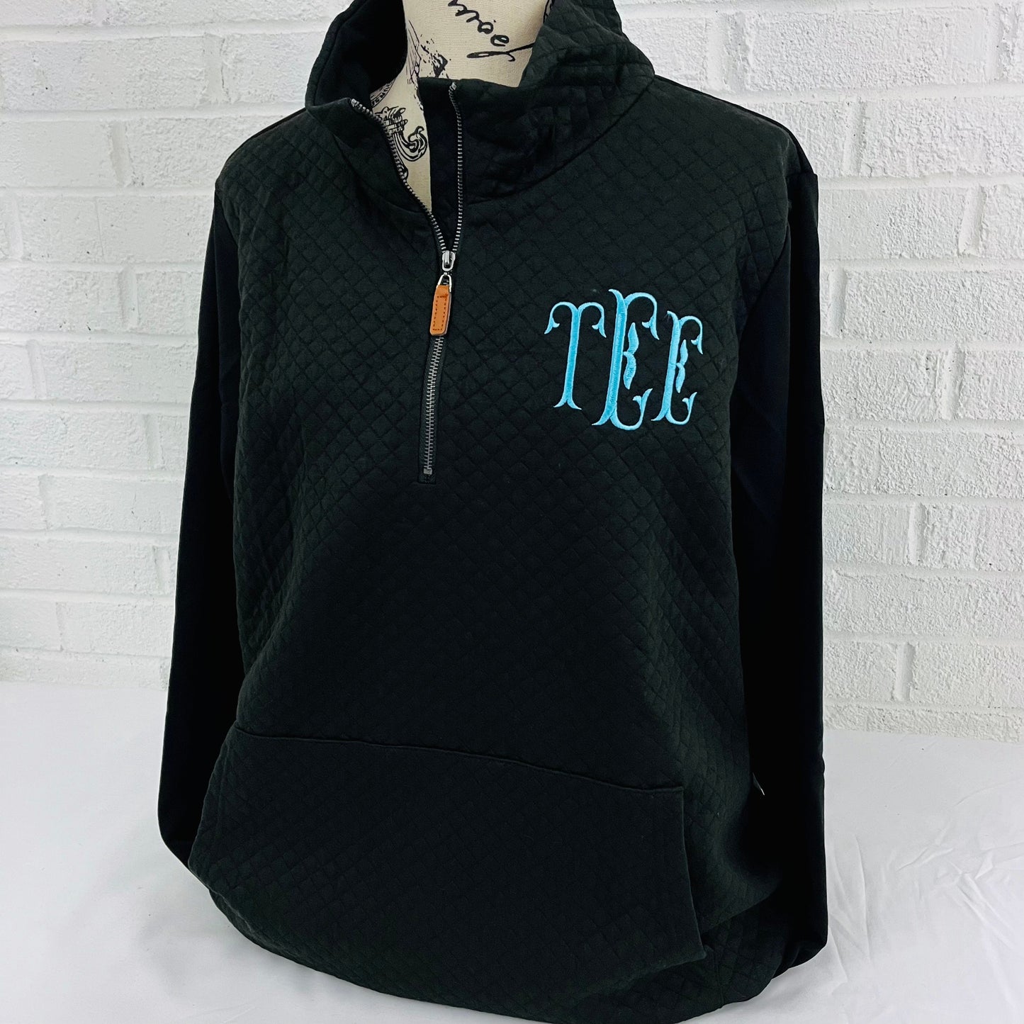 Monogram Sweatshirt, Monogram Pullover, Monogram Quarter Zip, Quarter Zip Pullover, Quarter Zip Sweatshirt, Sweatshirt For Her, Monogram
