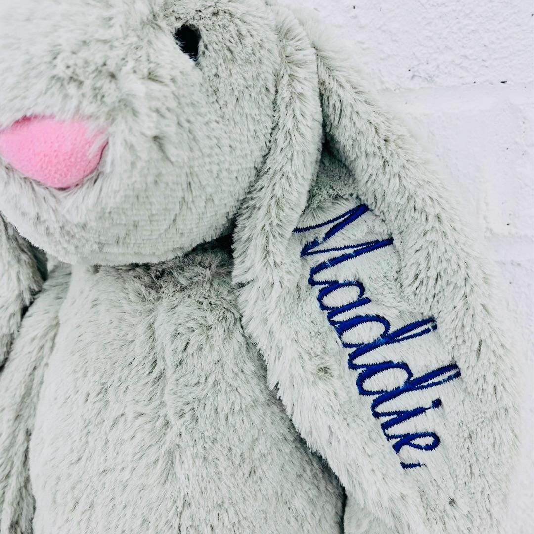 Monogrammed Bunny, Personalized Baby Gift, Monogram Stuffed Animal, Monogrammed Bunny Rabbit, Baby Easter Gift, Easter Baby Bunny