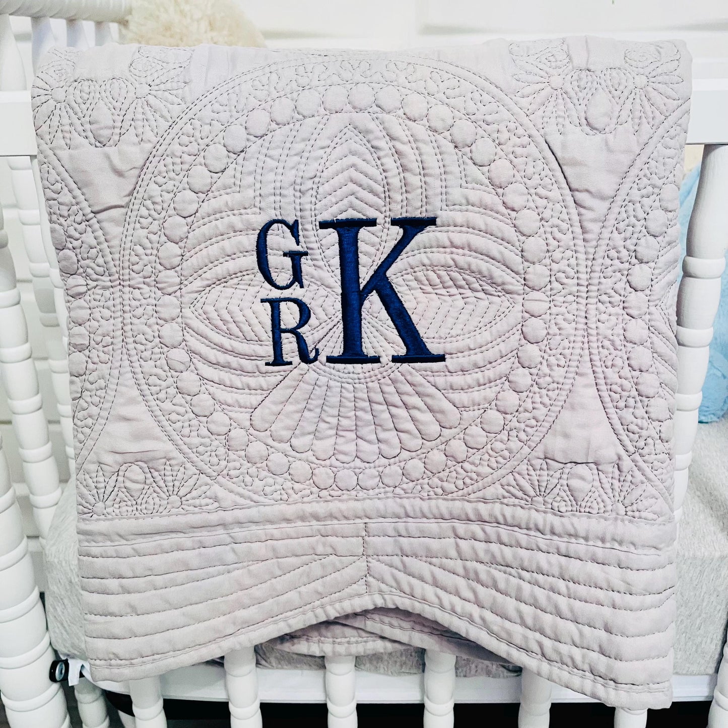 Monogrammed Blanket, Monogram Baby Quilt, Personalized Baby Blanket, New Baby, Baby Girl Quilt, Monogrammed Baby Quilt, Embroidered Blanket