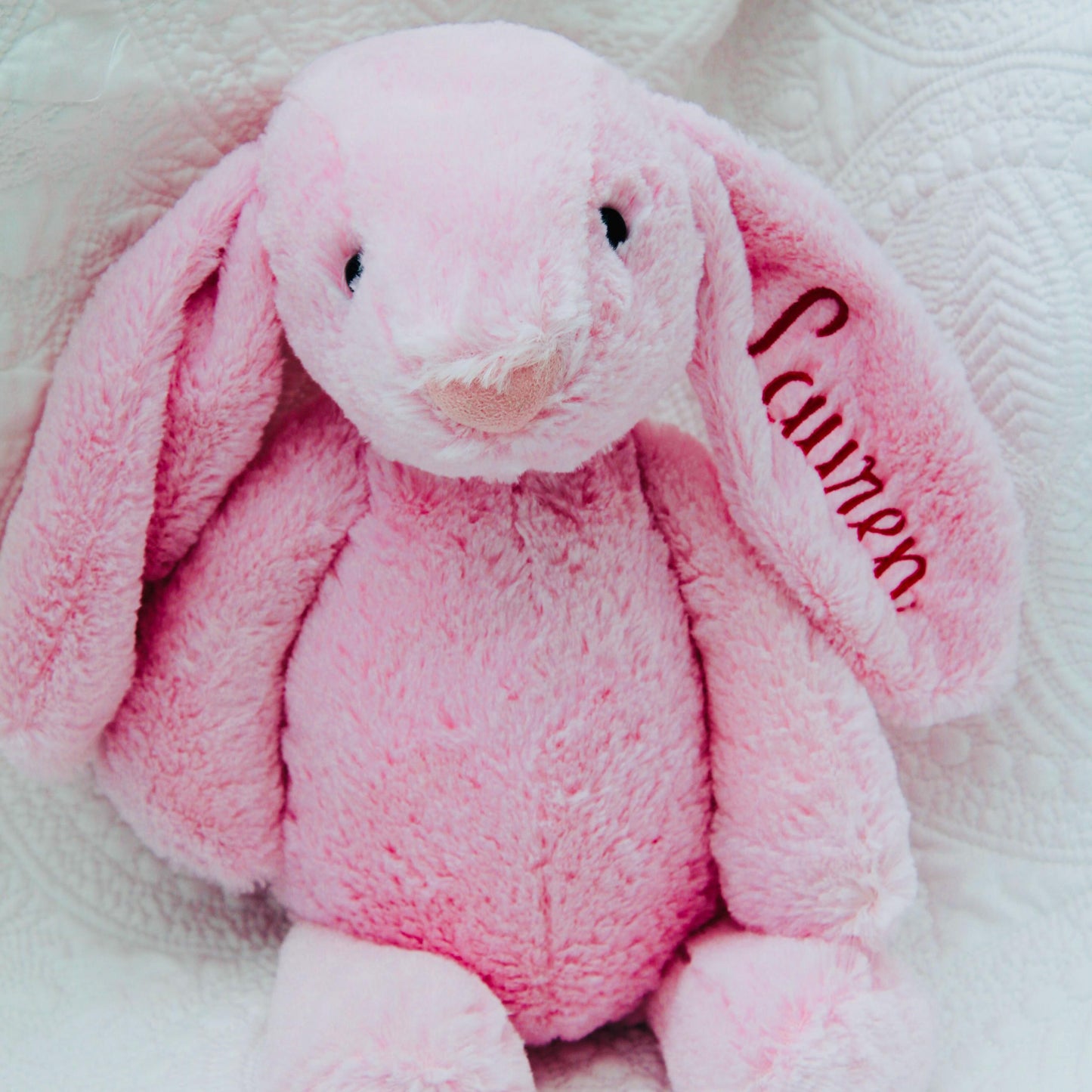 Monogrammed Bunny, Personalized Baby Gift, Monogram Stuffed Animal, Monogrammed Bunny Rabbit, Baby Easter Gift, Easter Baby Bunny
