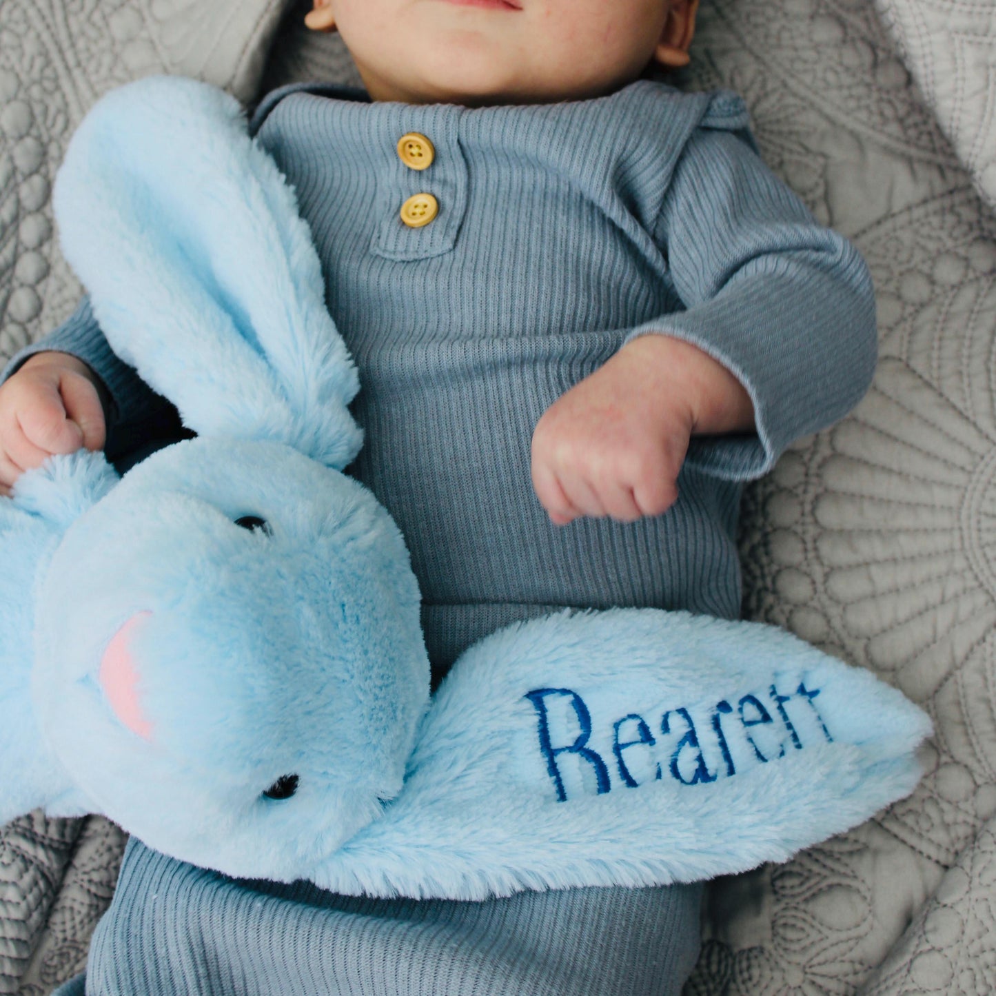 Monogrammed Bunny, Personalized Baby Gift, Monogram Stuffed Animal, Monogrammed Bunny Rabbit, Baby Easter Gift, Easter Baby Bunny