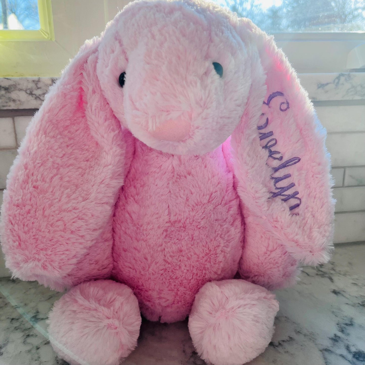 Monogrammed Bunny, Personalized Baby Gift, Monogram Stuffed Animal, Monogrammed Bunny Rabbit, Baby Easter Gift, Easter Baby Bunny