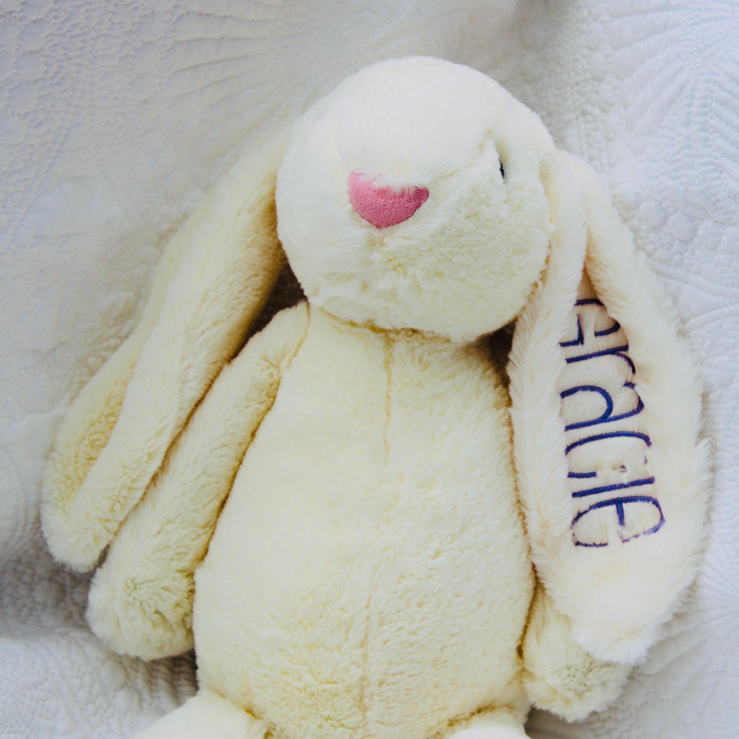 Monogrammed Bunny, Personalized Baby Gift, Monogram Stuffed Animal, Monogrammed Bunny Rabbit, Baby Easter Gift, Easter Baby Bunny