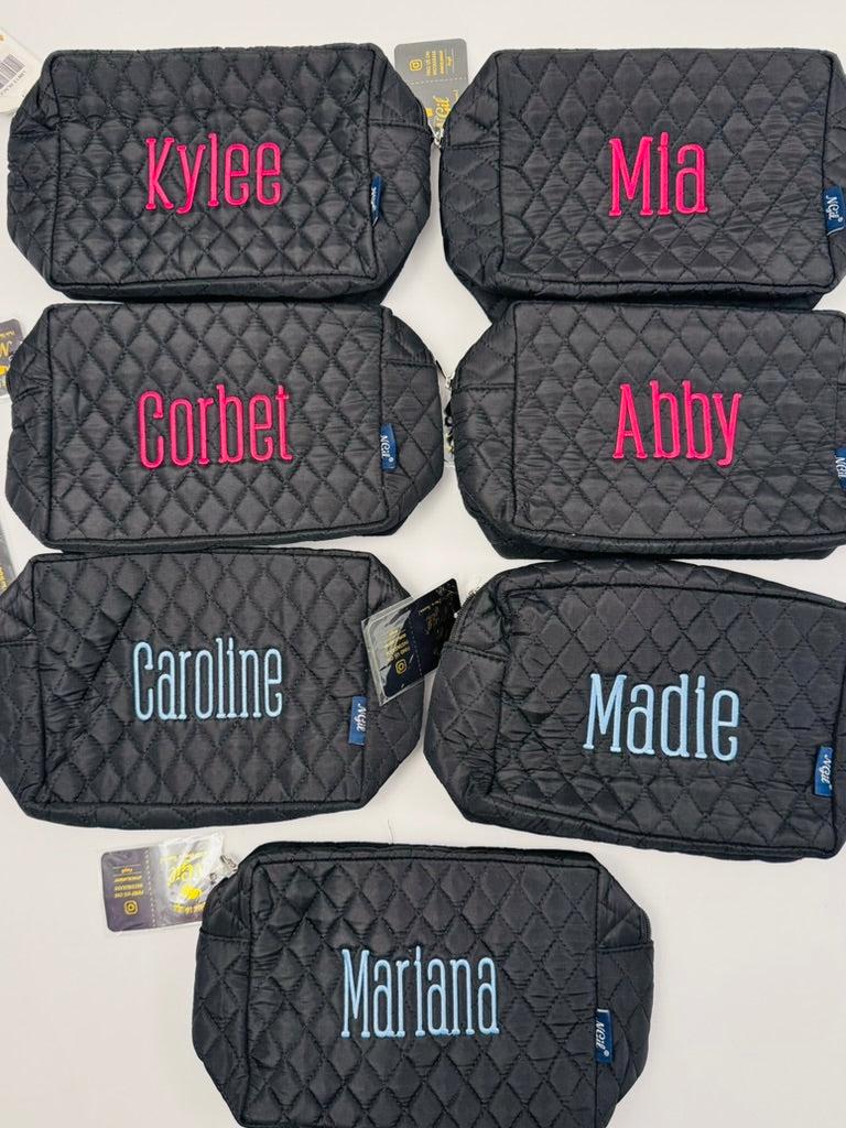 Monogram Cosmetic Case, Monogrammed Cosmetic Bag, Personalized Make Up Bag, Custom Cosmetic Bag, Monogrammed Travel Bag, Bridal Gift