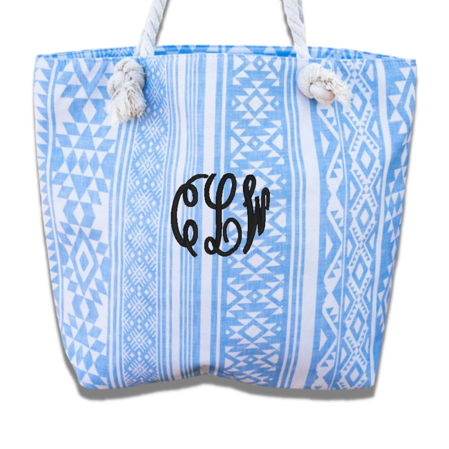 Monogram Tote Bag, Monogrammed Tote Bag With Zipper, Personalized Beach Bag, Monogram Pool Tote Bag, Bridesmaid Tote Bag, Wedding Tote Bag