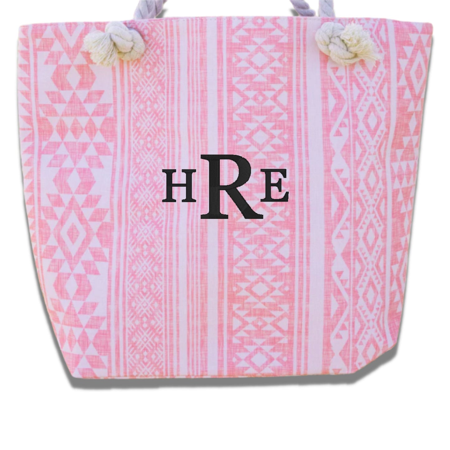 Monogram Tote Bag, Monogrammed Tote Bag With Zipper, Personalized Beach Bag, Monogram Pool Tote Bag, Bridesmaid Tote Bag, Wedding Tote Bag