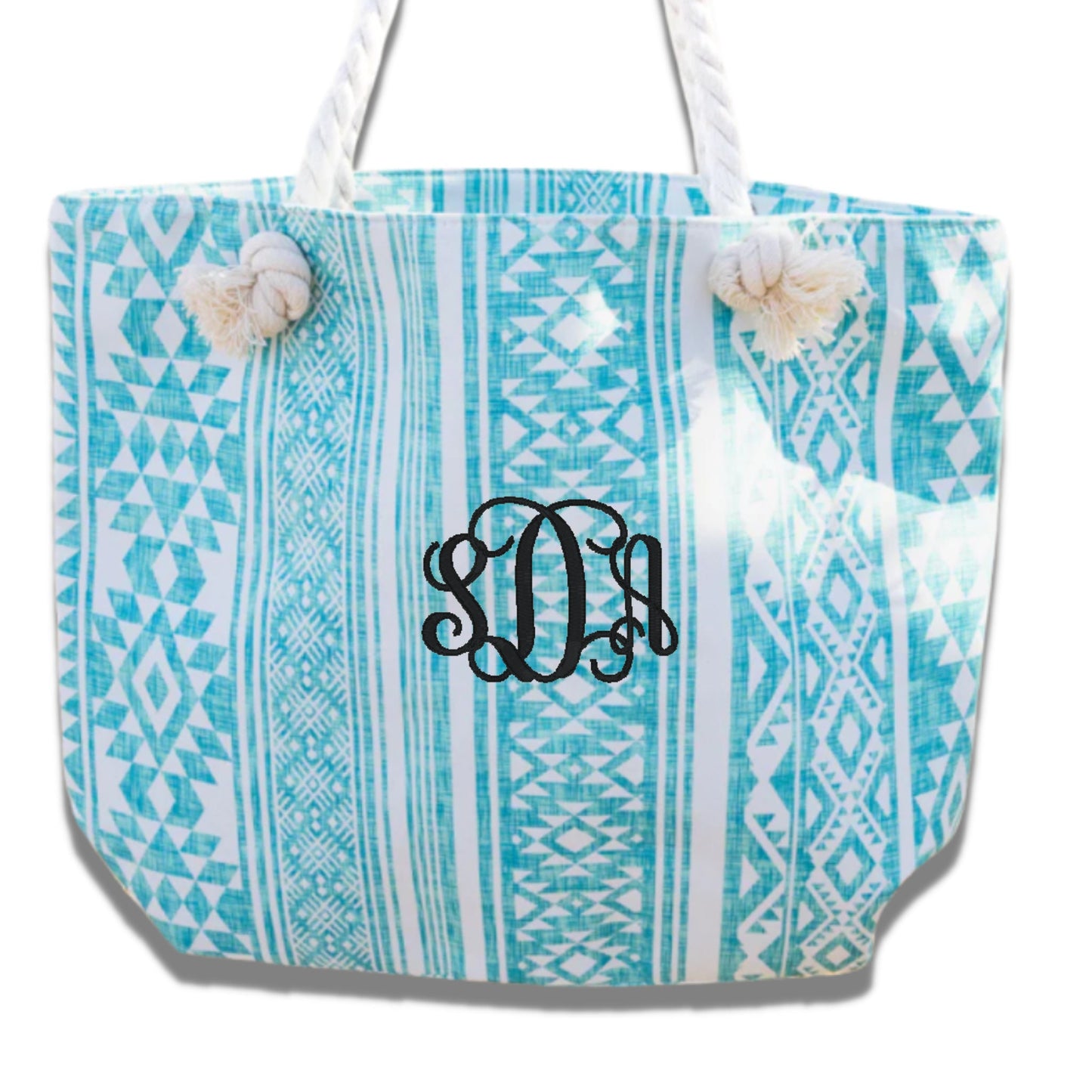 Monogram Tote Bag, Monogrammed Tote Bag With Zipper, Personalized Beach Bag, Monogram Pool Tote Bag, Bridesmaid Tote Bag, Wedding Tote Bag