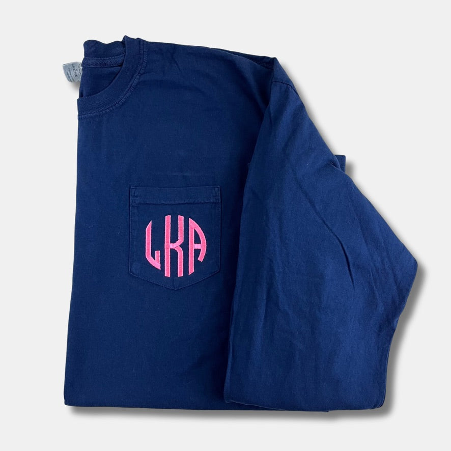 Long Sleeve Comfort Colors Pocket Tee