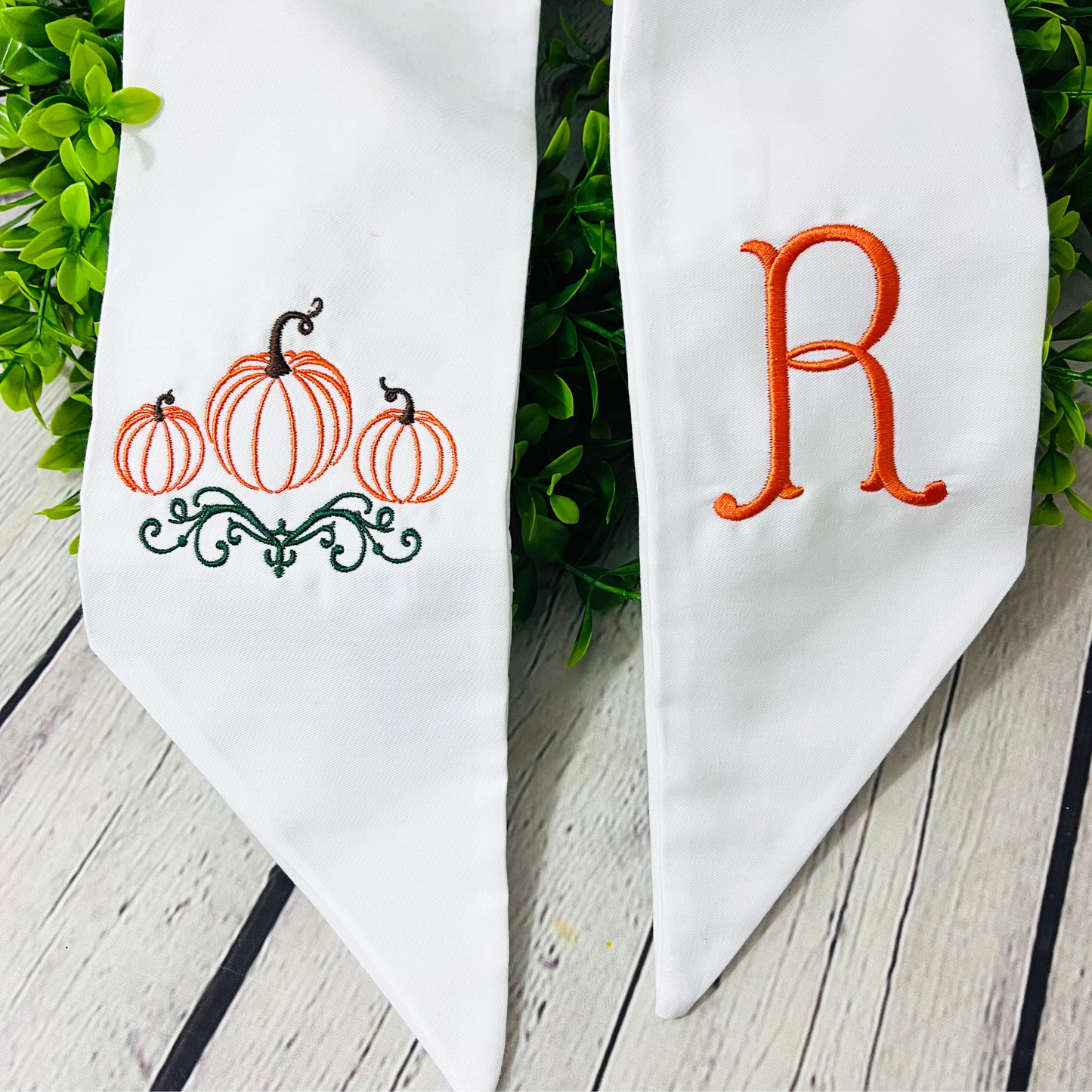 Pumpkin Wreath Sash