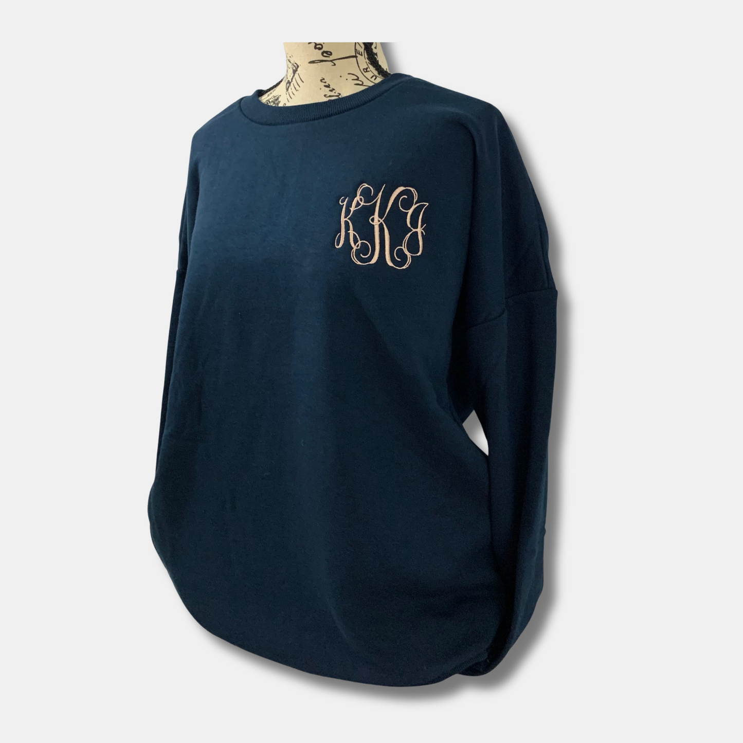 Monogrammed Crew Neck Sweatshirt