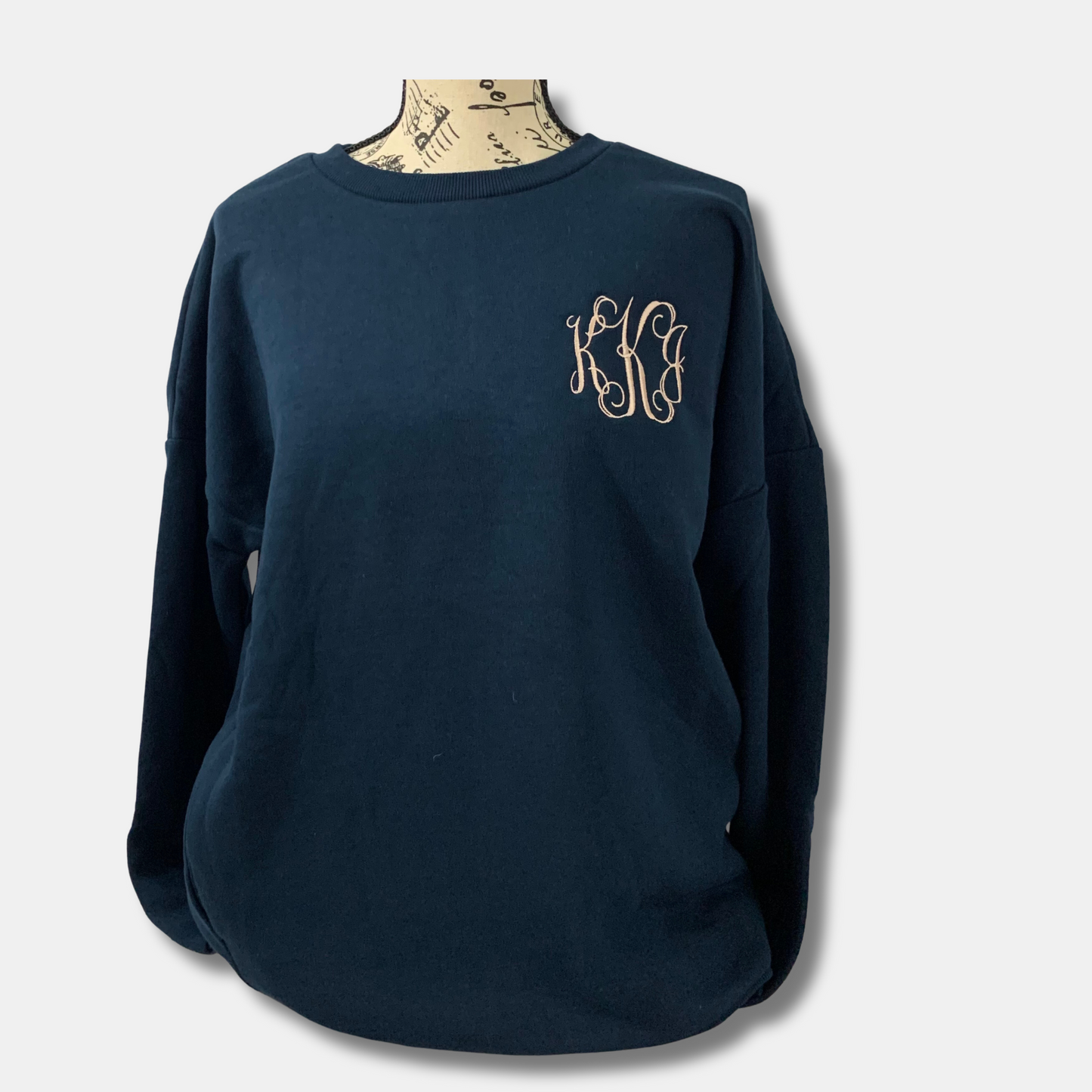 Monogrammed Crew Neck Sweatshirt