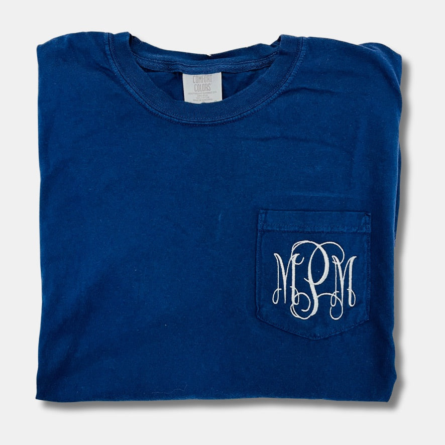 Long Sleeve Comfort Colors Pocket Tee