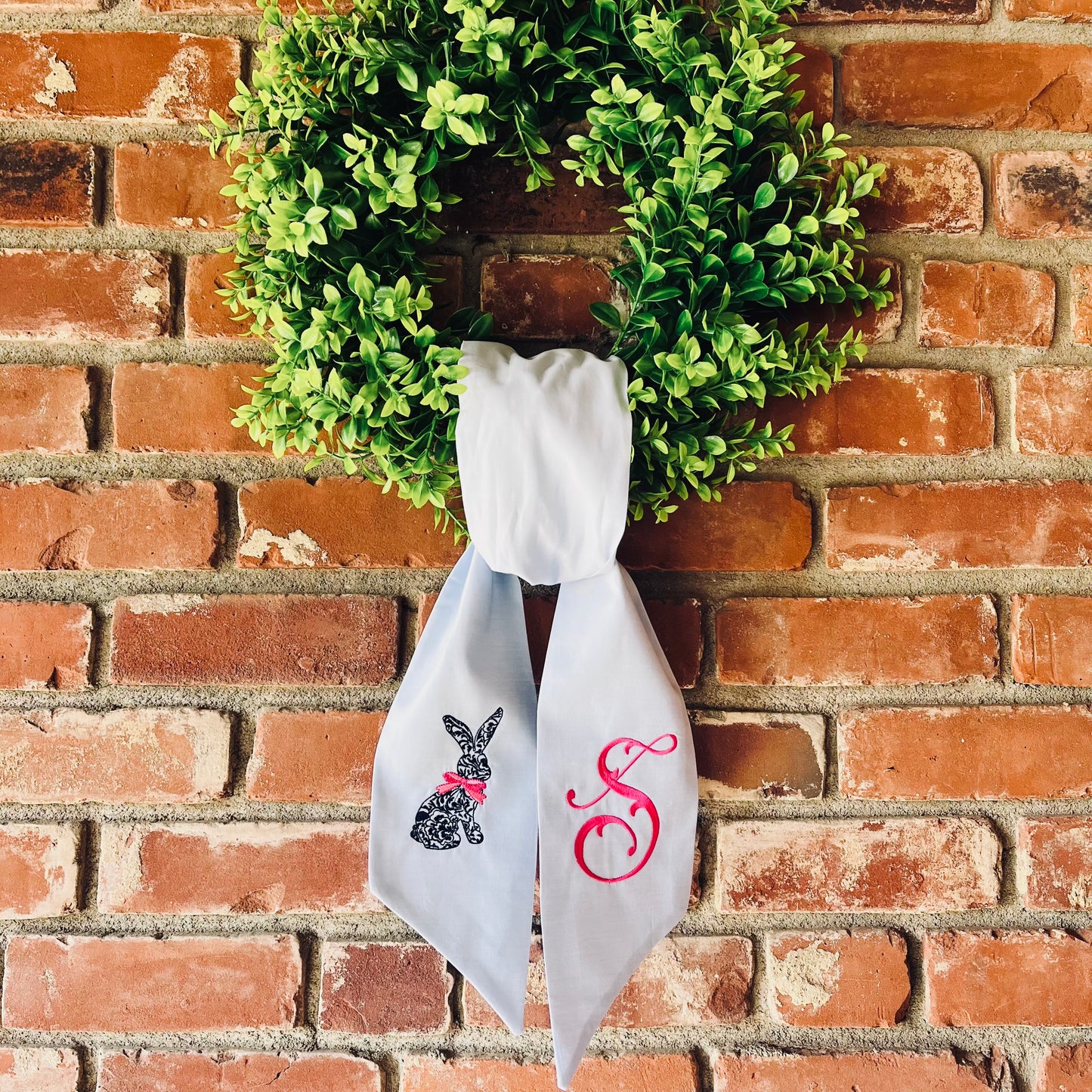 Easter Bunny Wreath Sash