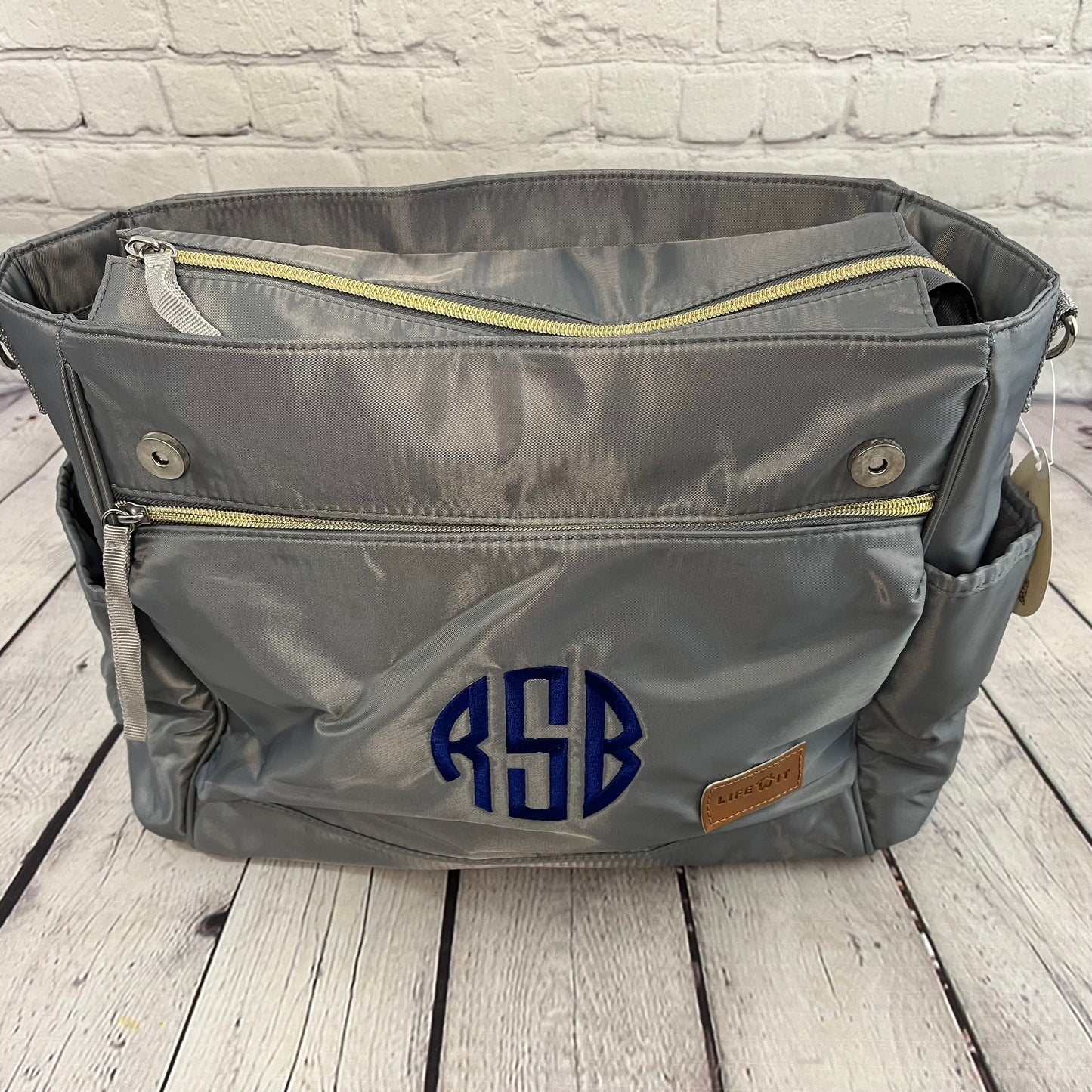 Monogrammed Diaper Bag, Personalized Messenger Diaper Bag, Monogram Bag, Monogram Tote, Personalized Bag, Baby Diaper Bag, Personalized Tote