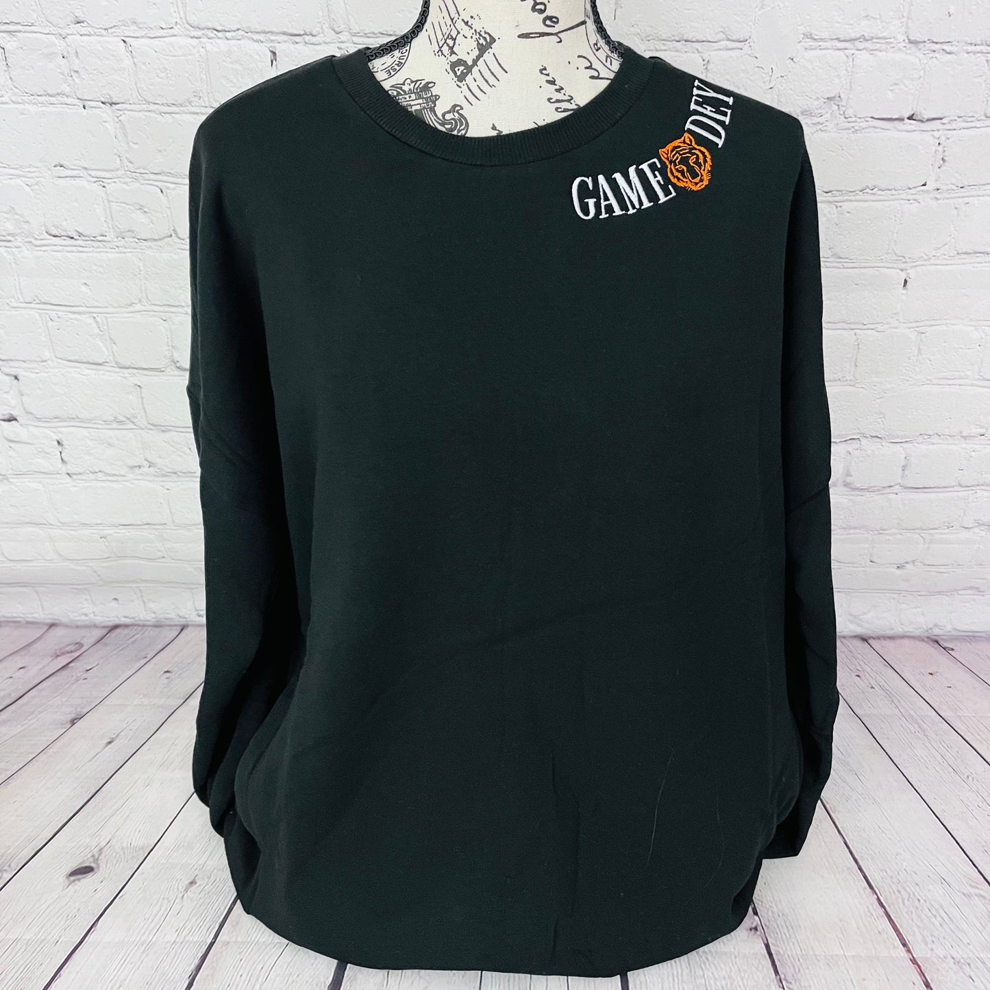 Monogrammed Game Day Sweatshirt, Monogram Sweatshirt For Women, Crew Neck Sweatshirt ,Bengals Crewneck, Cincinnati Bengals Sweatshirt