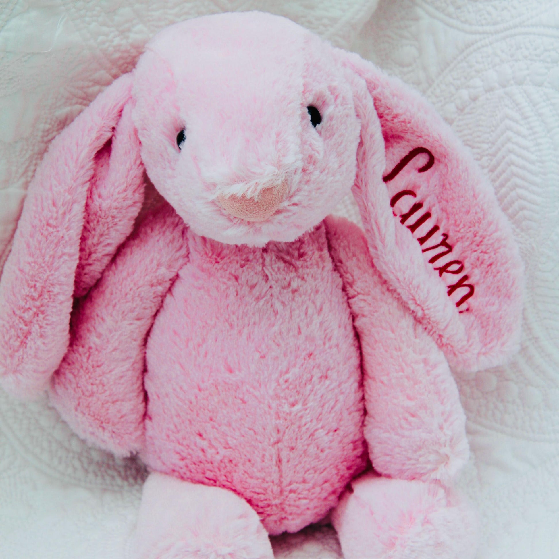 Monogrammed Bunny, Personalized Baby Gift, Monogram Stuffed Animal, Monogrammed Bunny Rabbit, Baby Easter Gift, Easter Baby Bunny