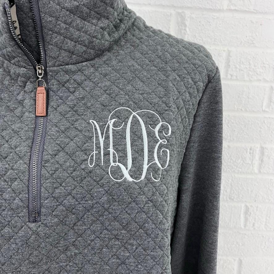Monogram Sweatshirt, Monogram Pullover, Monogram Quarter Zip, Quarter Zip Pullover, Quarter Zip Sweatshirt, Sweatshirt For Her, Monogram
