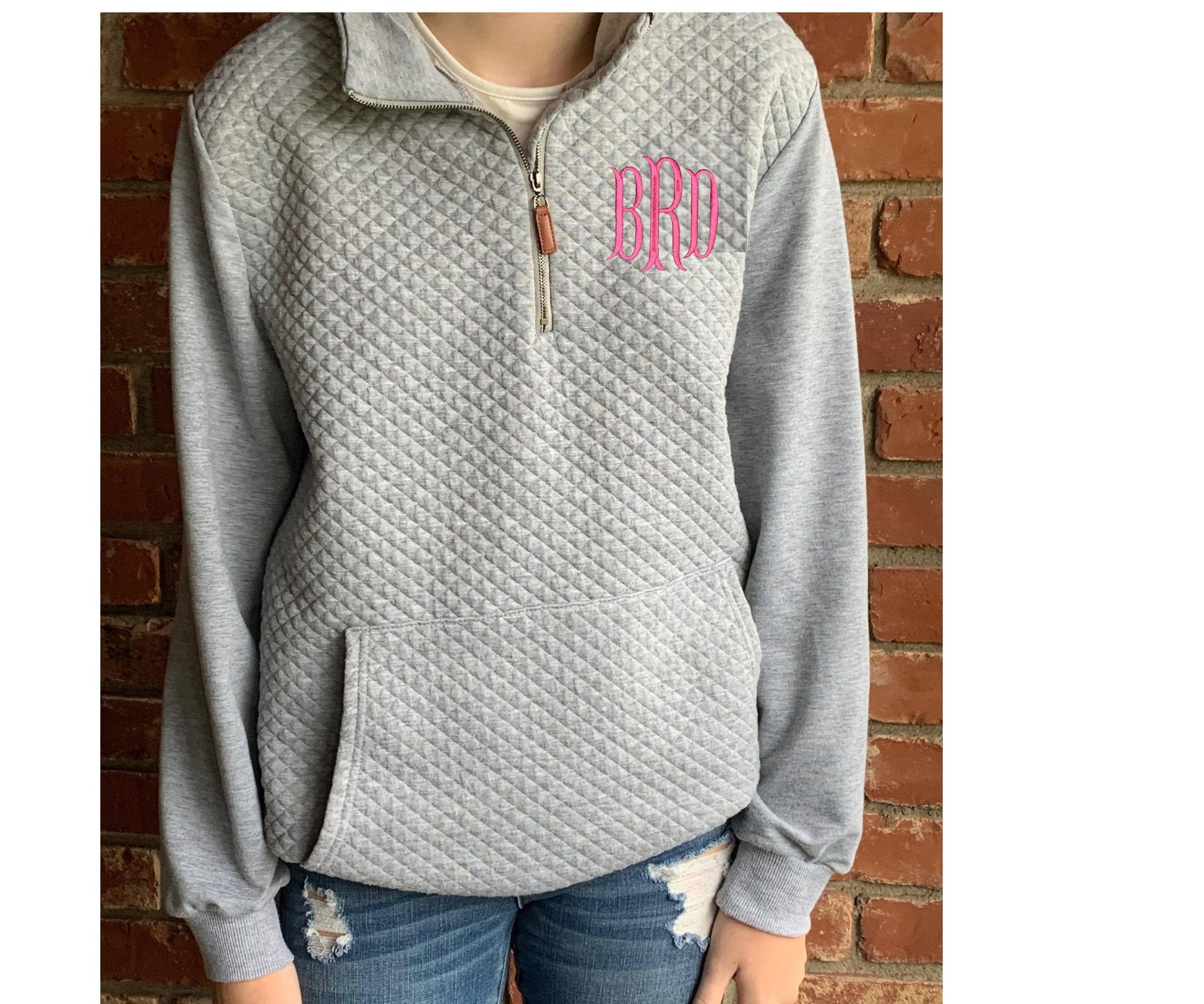 Monogram Sweatshirt, Monogram Pullover, Monogram Quarter Zip, Quarter Zip Pullover, Quarter Zip Sweatshirt, Sweatshirt For Her, Monogram