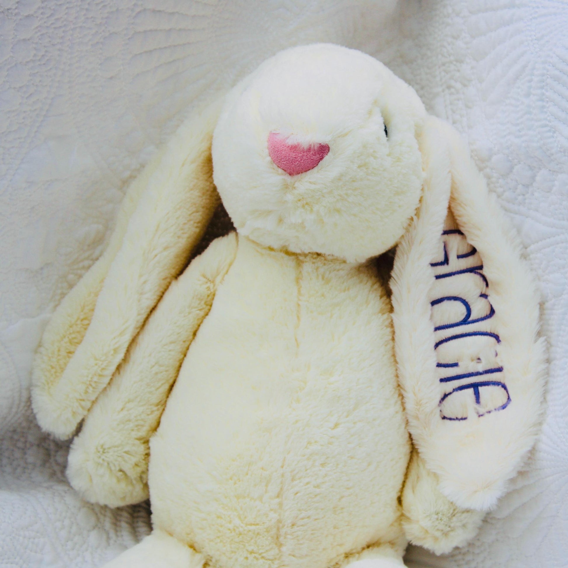 Monogrammed Bunny, Personalized Baby Gift, Monogram Stuffed Animal, Monogrammed Bunny Rabbit, Baby Easter Gift, Easter Baby Bunny