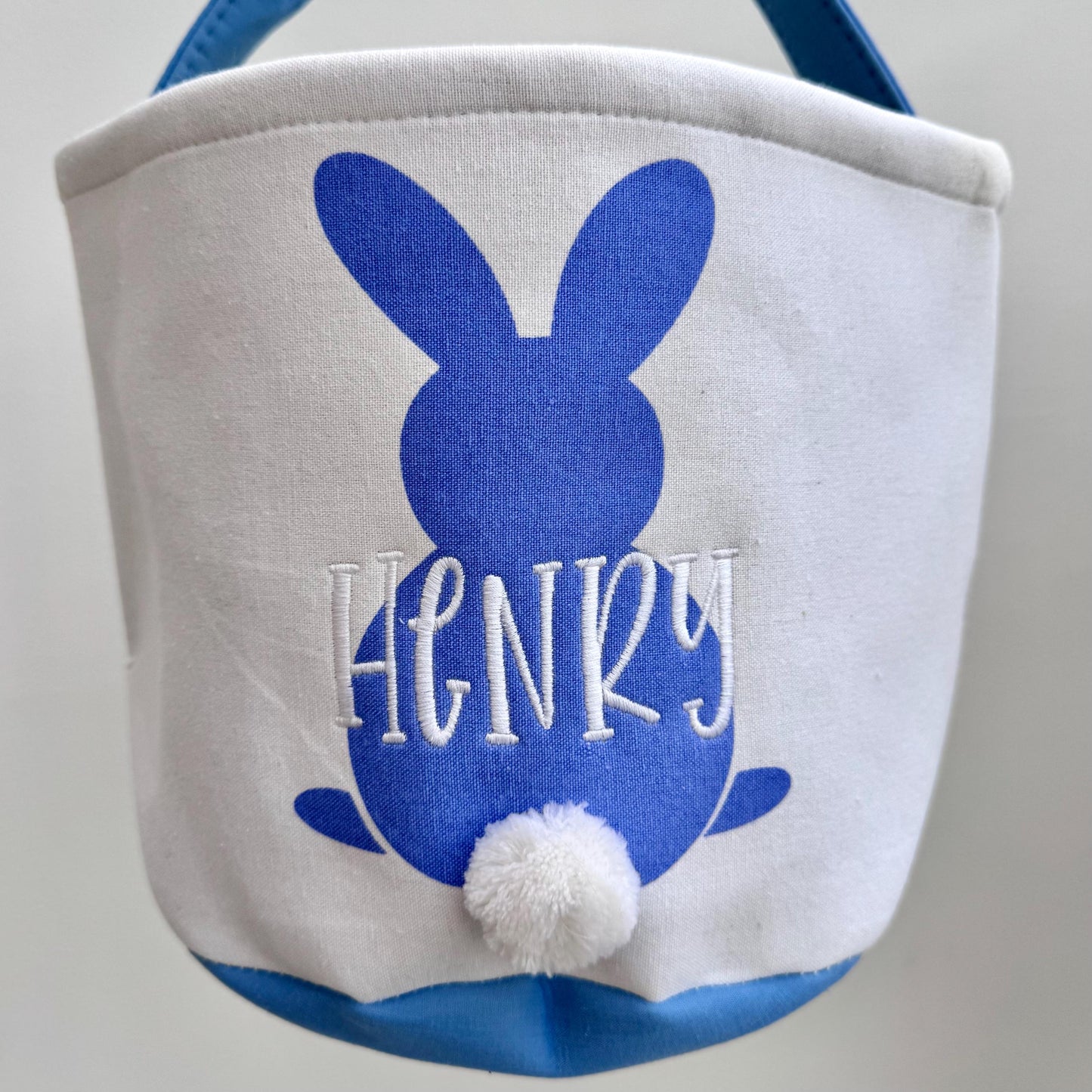 Personalized Easter Bunny Baskets, Monogrammed Easter Basket, Embroidered Easter Bucket, Kids Monogram Easter Basket, Easter Gift