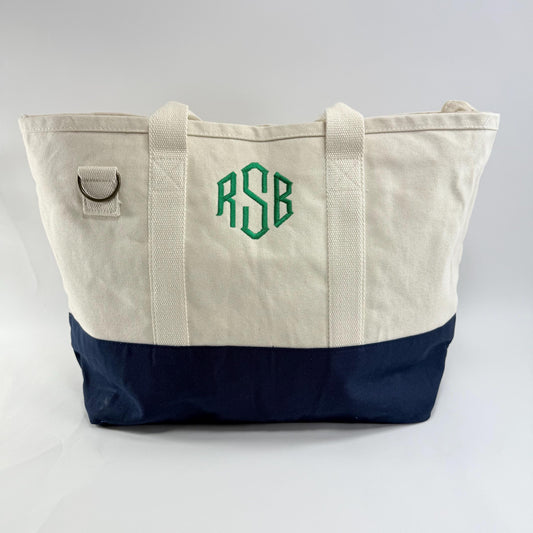 Monogrammed Embroidered Bag, Personalized Tote, Monogrammed Tote Bag For Women, Monogram Canvas Tote Bag