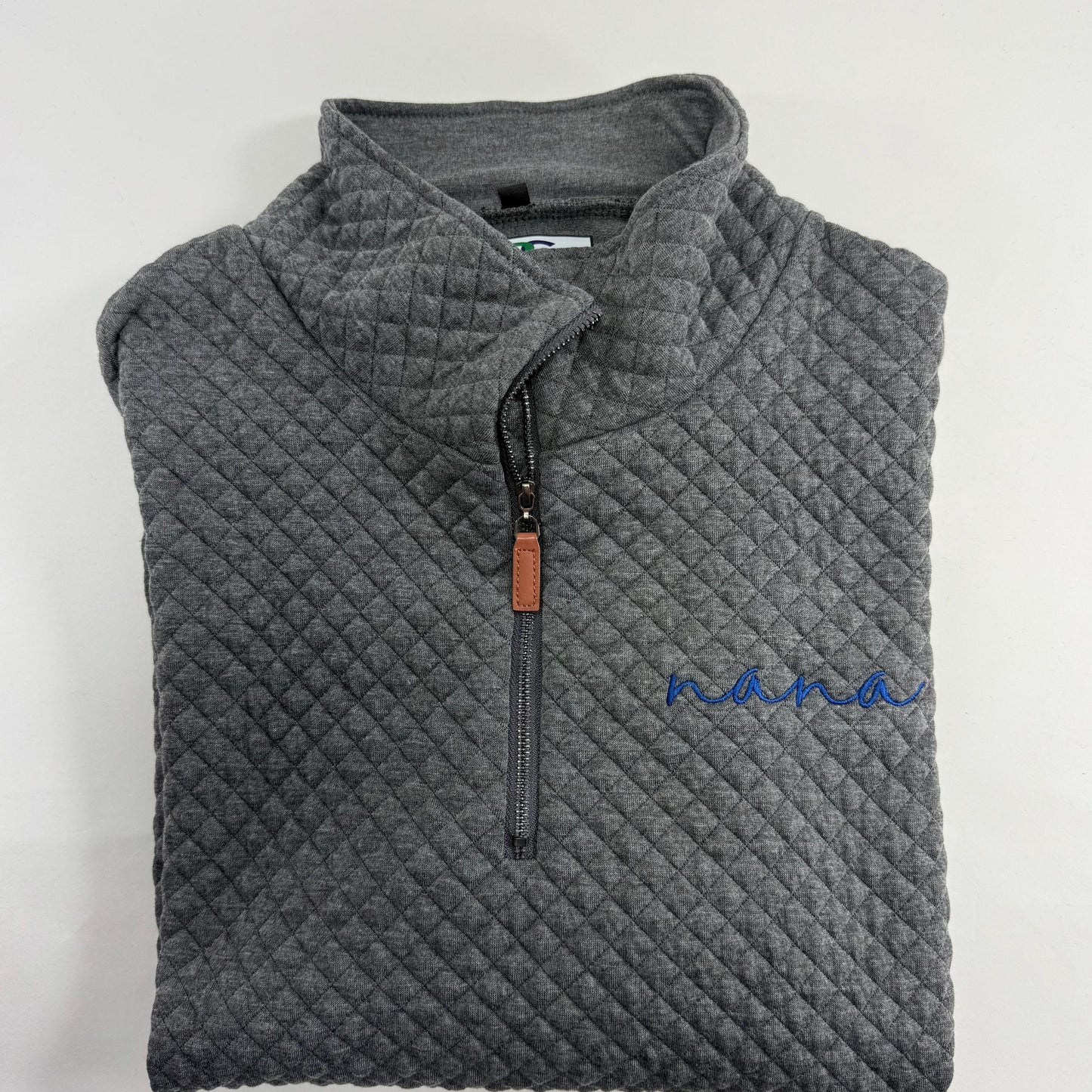 Embroidered Nana Sweatshirt, Personalized Nana Quarter Zip Pullover, Embroidered Mama Shirt, Custom Mama Sweatshirt, Mom Gift, Nana Sweater