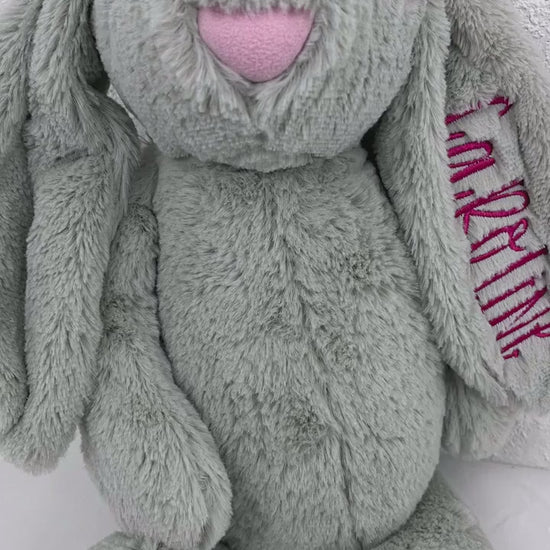 Monogrammed Bunny, Personalized Baby Gift, Monogram Stuffed Animal, Monogrammed Bunny Rabbit, Baby Easter Gift, Easter Baby Bunny