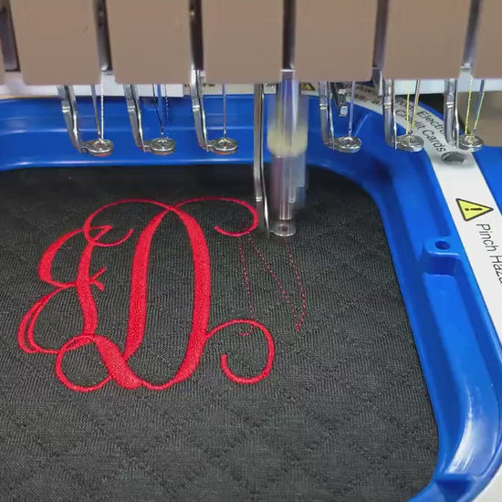 Monogrammed Quarter Zip Quilted Sweatshirt