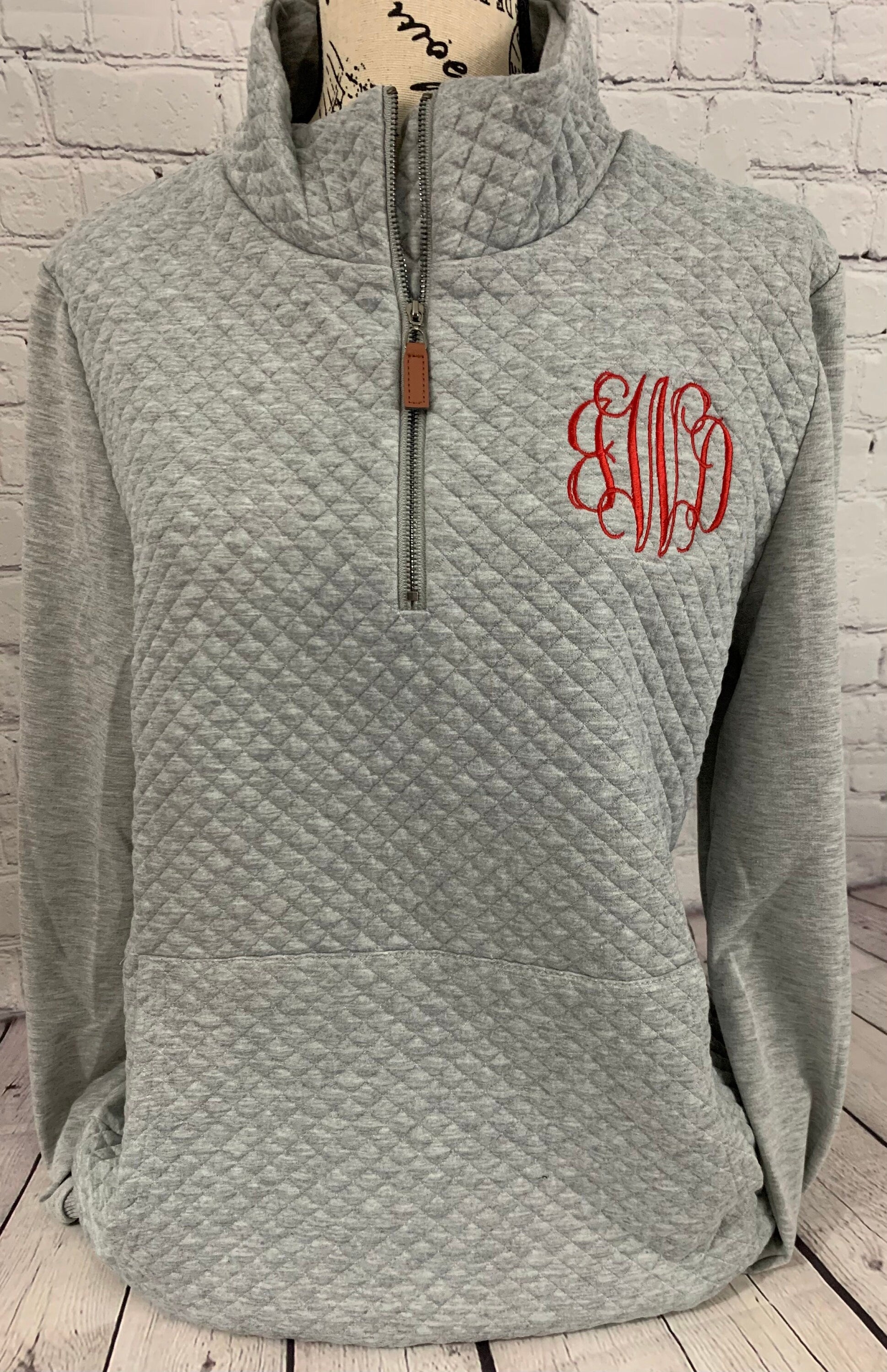 Monogram pullover outlet