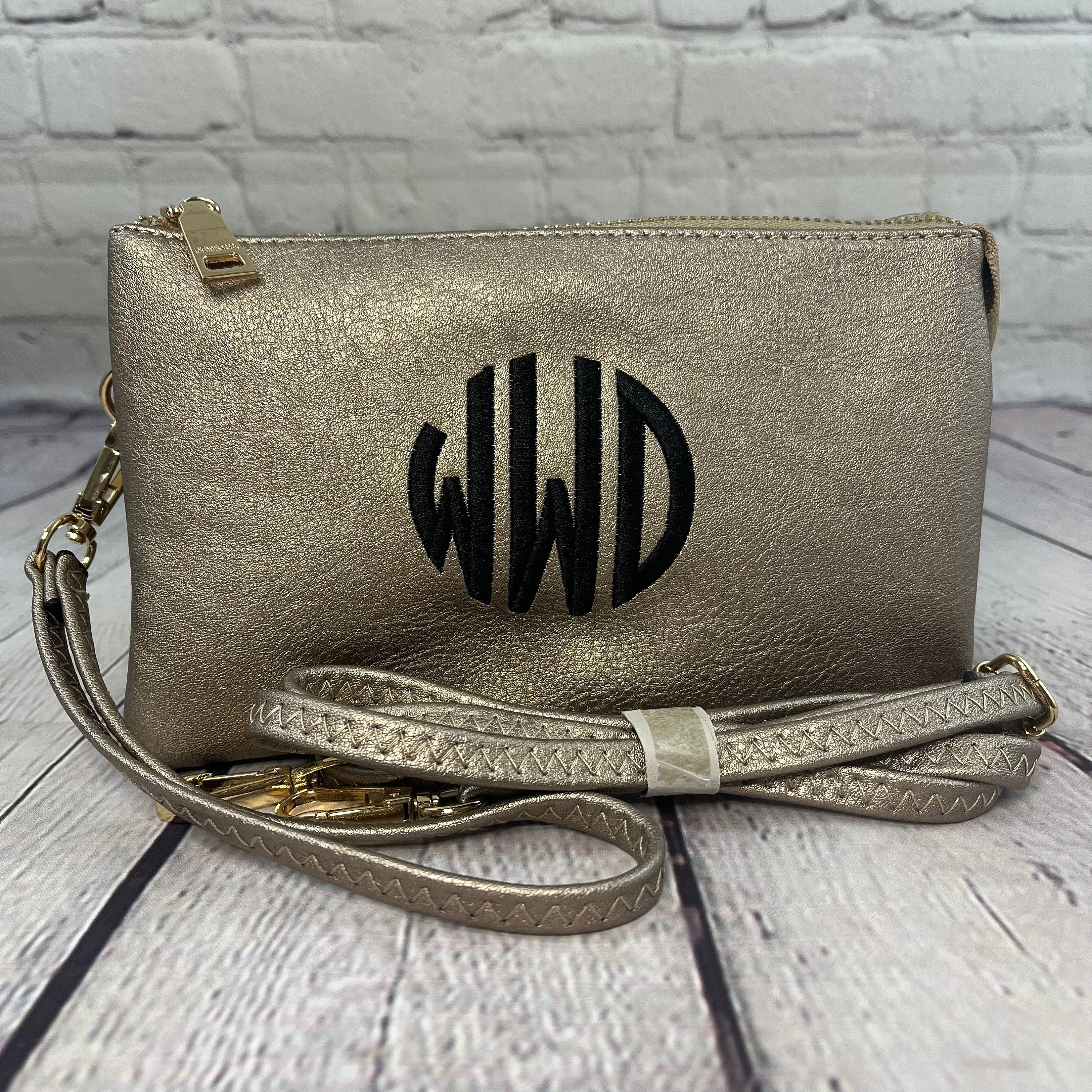 Personalized monogram shop crossbody bag