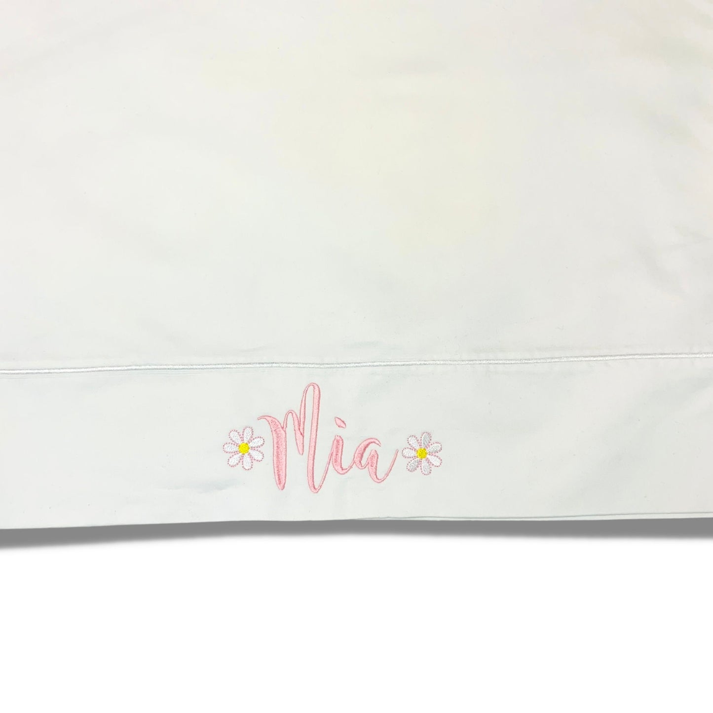 Monogrammed Pillowcase, Monogram Pillowcase Cuff, Embroidered Bedding, Girls  Pillowcase, Mongrammed Bedding, Personalized Pillow